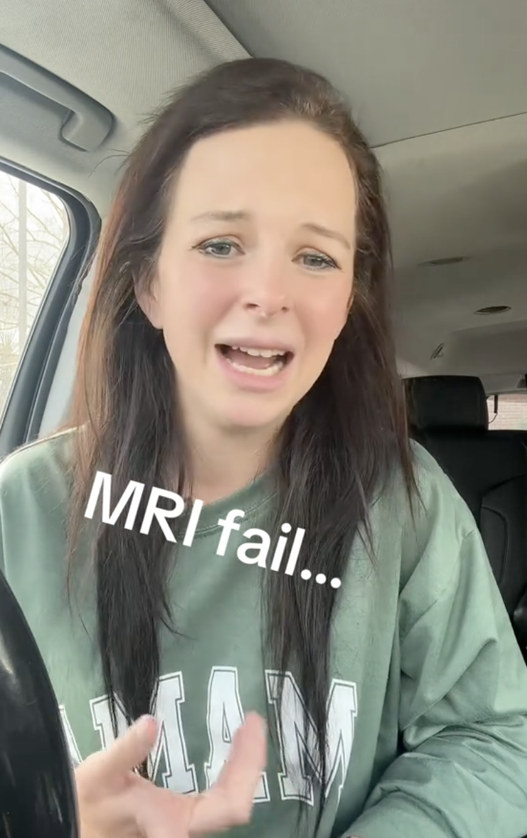 woman talking to tiktok viewers